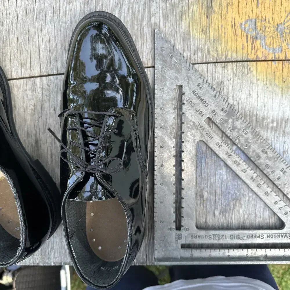 Military Bates Men’s 11.5 E Uniform Dress Shoes Vibram Black No Insoles 275